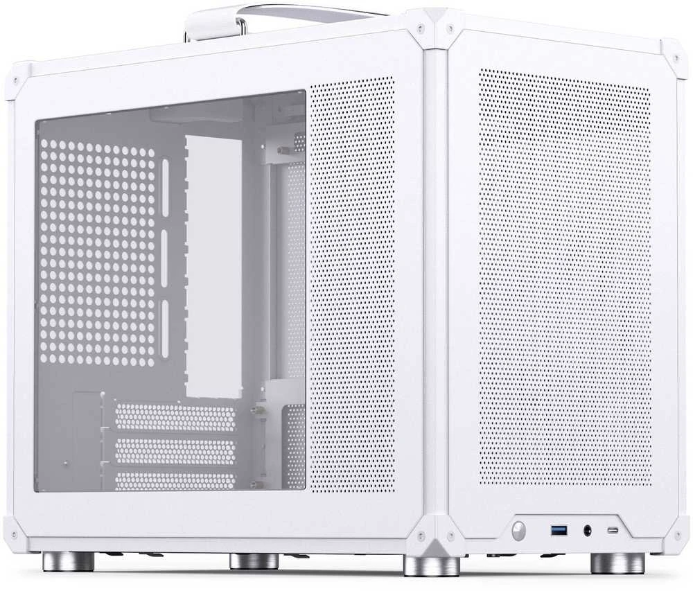 Jonsbo C6 MAX PC-kompiuterio korpusas, Mini-kompiuterio korpusas, Micro-ATX, Tempered Glass – baltos spalvos