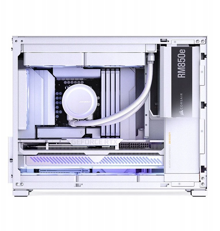 Jonsbo D32 STD Baltas PC-kompiuterio korpusas, Mini-kompiuterio korpusas, mATX, Tempered Glass – baltos spalvos