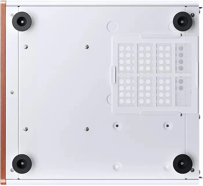 Jonsbo V12 kompiuterio korpusas, mini bokštas, Micro-ATX – baltas