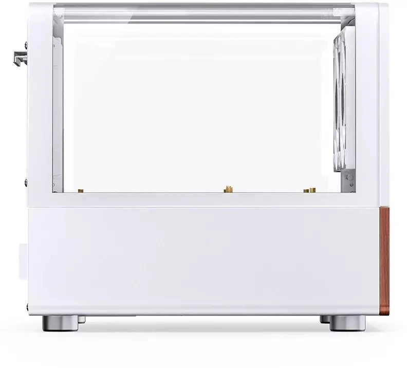 Jonsbo V12 kompiuterio korpusas, mini bokštas, Micro-ATX – baltas