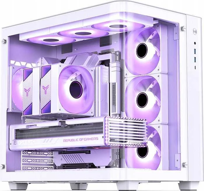 Jonsbo TK-3 – ATX-kompiuterio korpusas, baltos spalvos