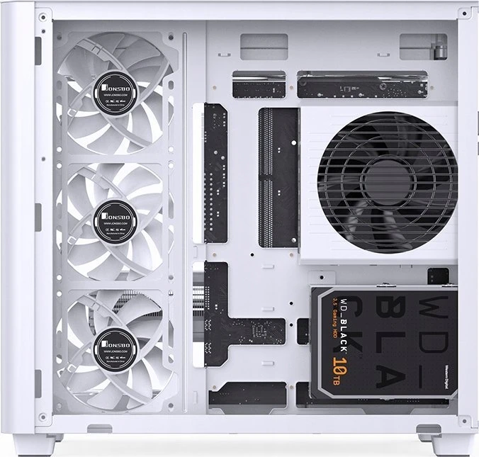 Jonsbo TK-3 – ATX-kompiuterio korpusas, baltos spalvos