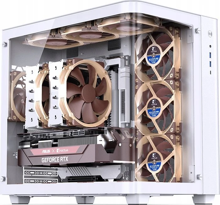 Jonsbo TK-3 – ATX-kompiuterio korpusas, baltos spalvos