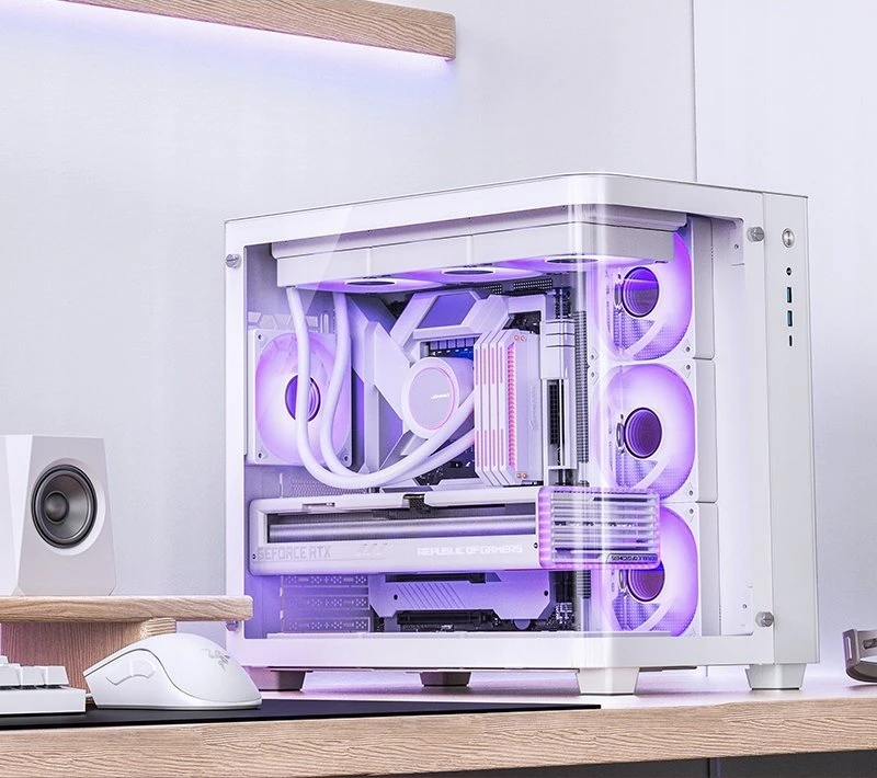 Jonsbo TK-3 – ATX-kompiuterio korpusas, baltos spalvos
