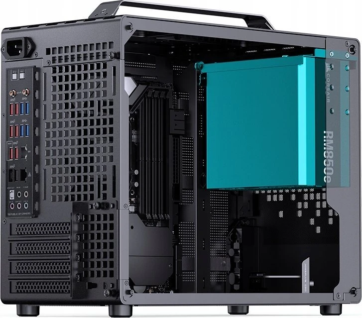 Jonsplus Z20 Micro-ATX kompiuterio korpusas, mit Tragegriff – juodos spalvos