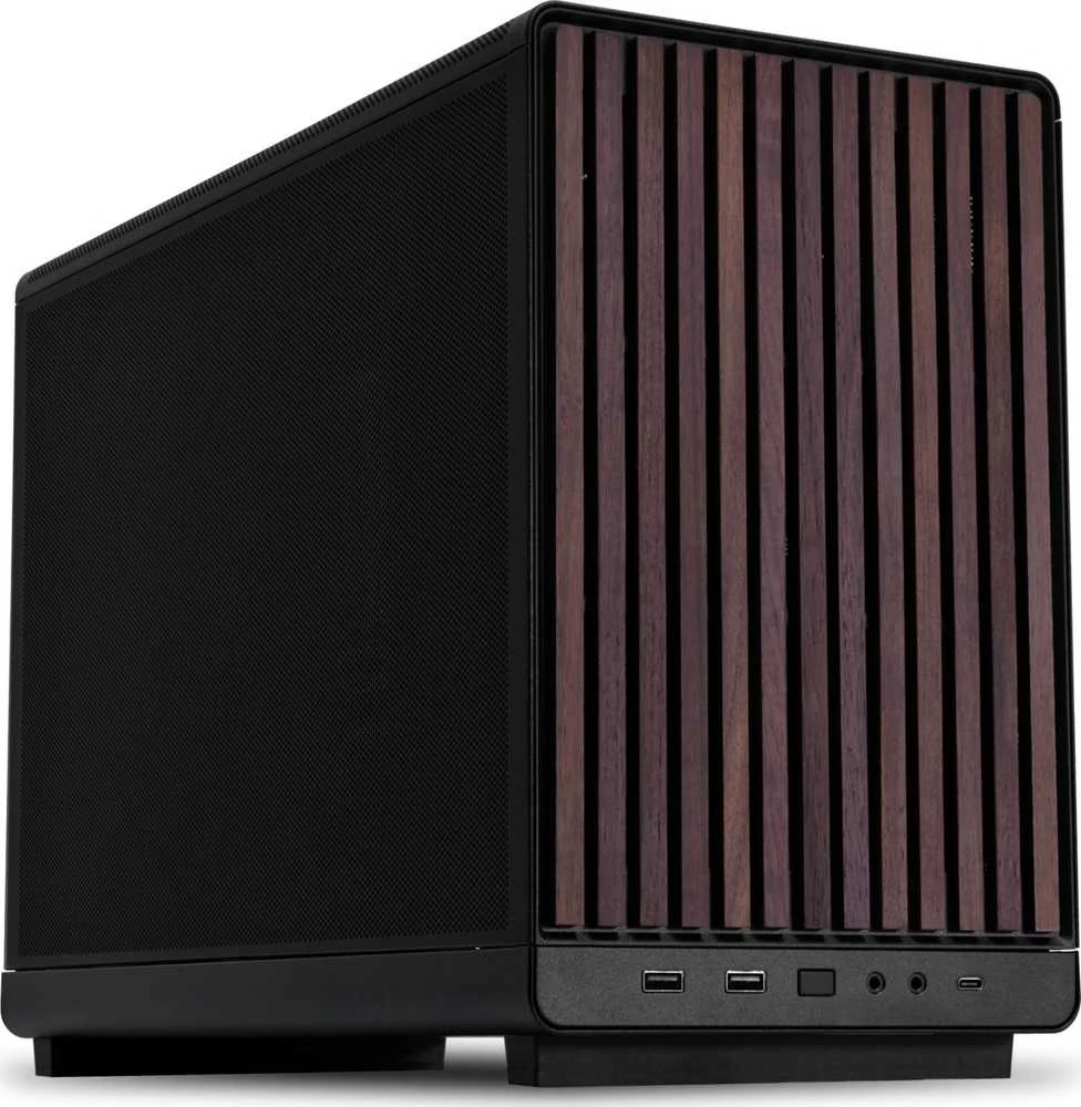 Kompiuterio korpusas Lian Li A3-mATX-WD, Juodos spalvos (Wood Edition Black)