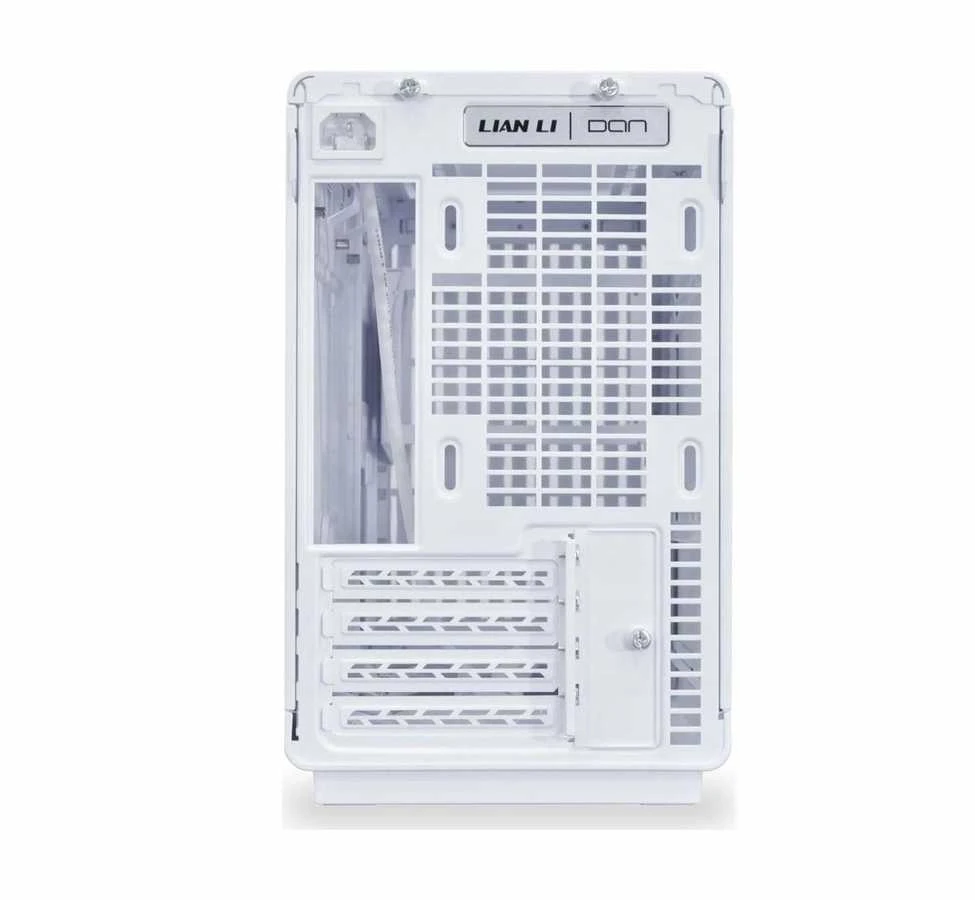 Lian Li DAN kompiuterio korpusass A3-mATX Wood Edition PC-kompiuterio korpusas, Tempered Glass, Micro-ATX – Buche, baltos spalvos