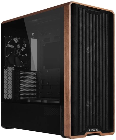 Kompiuterio korpusas Lian Li LANCOOL 217 INF, Mid-Tower, grūdinto stiklo šoninis langas, RGB apšvietimas, juodos spalvos
