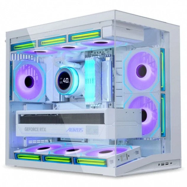 Kompiuterio korpusas Lian Li O11 Dynamic Mini V2, Baltas