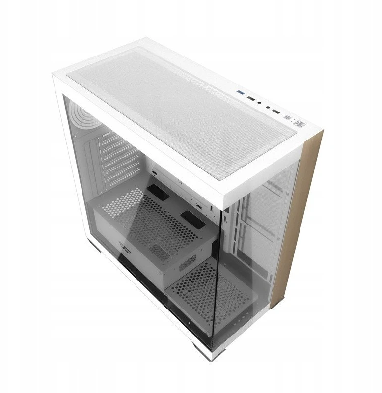 „Darkflash DS900W“ kompiuterio korpusas be ventiliatorių (baltas)
