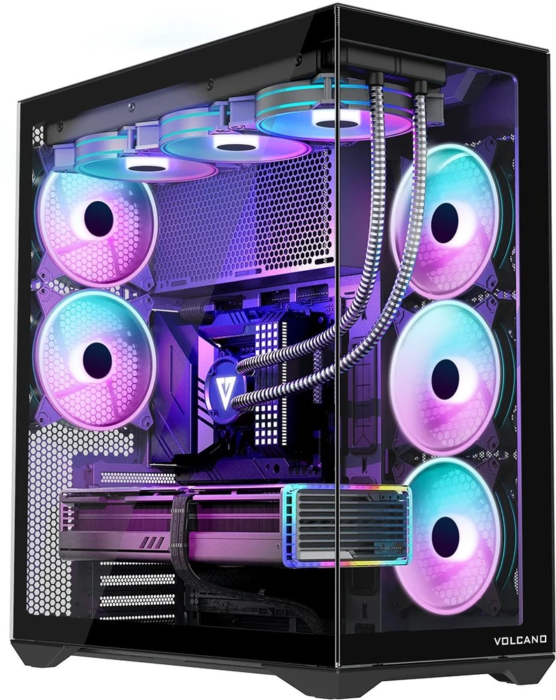 MODECOM Volcano SPACE XL ARGB FULL TOWER 5F Juodas