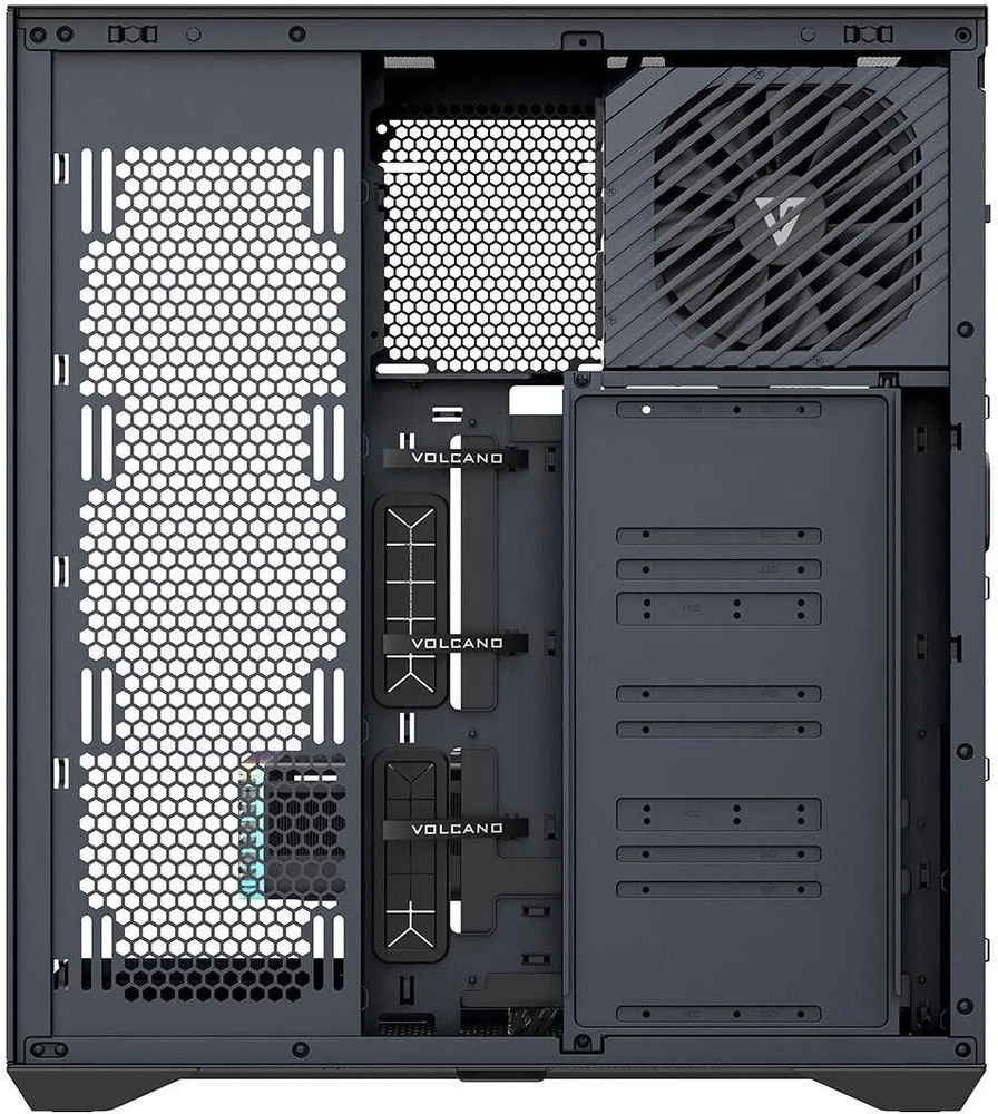 MODECOM Volcano SPACE XL FULL TOWER NF Juodas