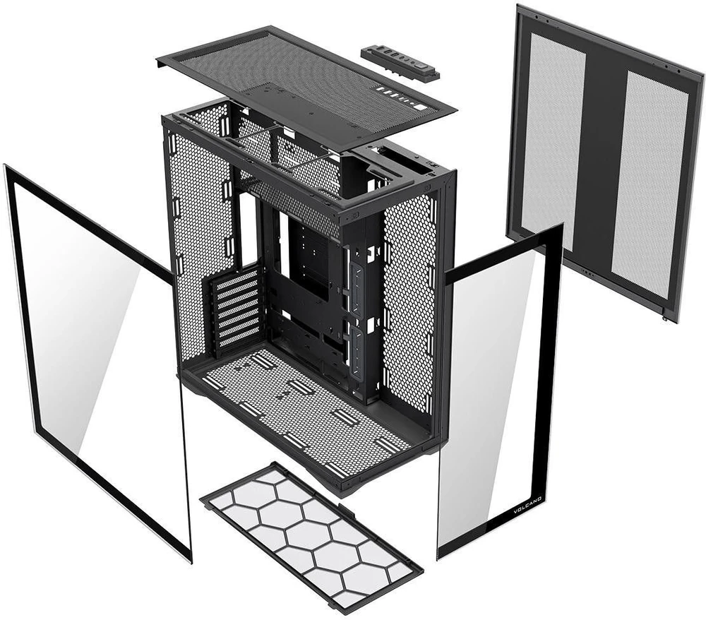 MODECOM Volcano SPACE XL FULL TOWER NF Juodas