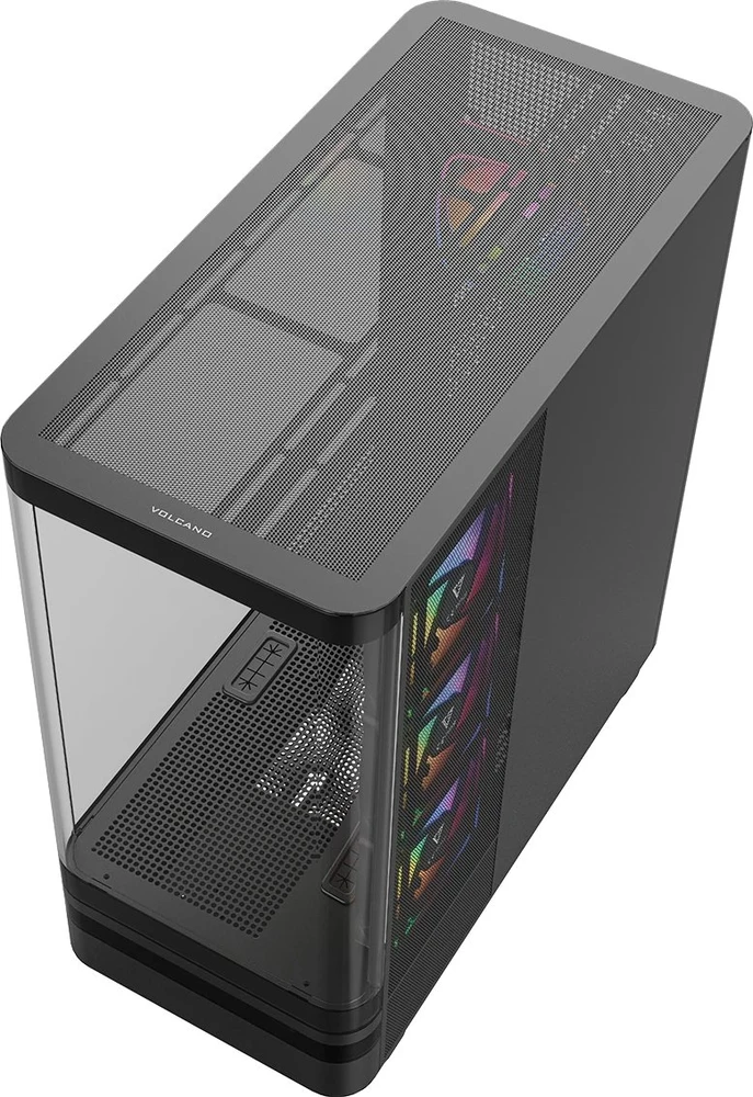 MODECOM Volcano Volcano AQ100 ARGB Midi Juodas