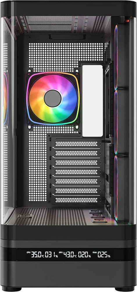 MODECOM Volcano Volcano AQ200 ARGB Midi Juodas