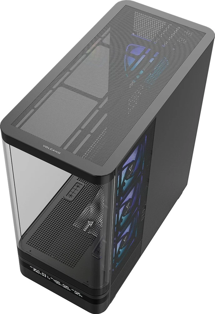MODECOM Volcano Volcano AQ200 ARGB Midi Juodas