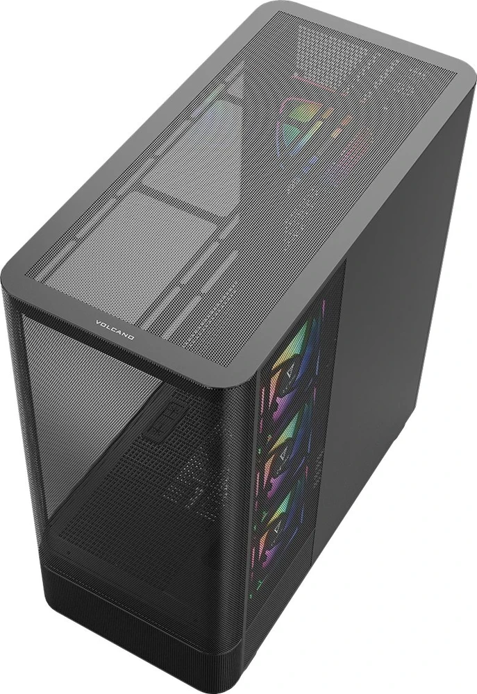 MODECOM Volcano Volcano AQ300 ARGB Midi Juodas