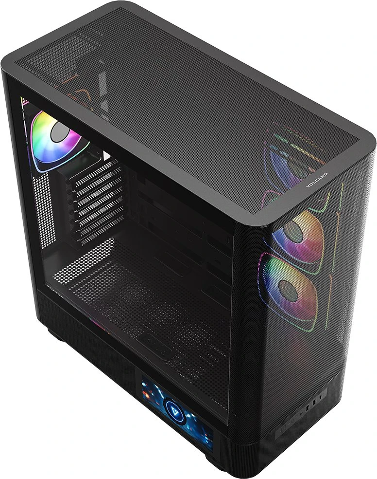 MODECOM Volcano Volcano AQ400 ARGB Midi Juodas