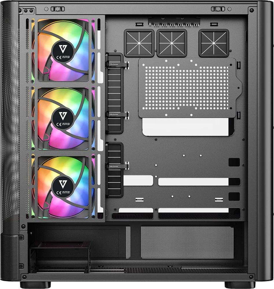 MODECOM Volcano Volcano AQ400 ARGB Midi Juodas