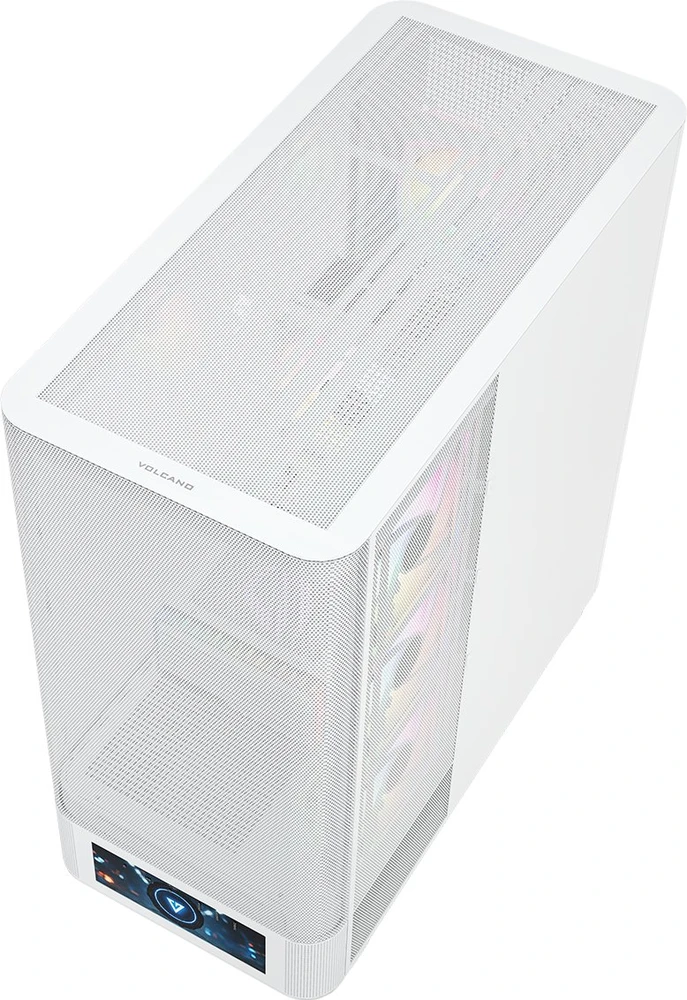 MODECOM Volcano Volcano AQ500 ARGB Midi Baltas