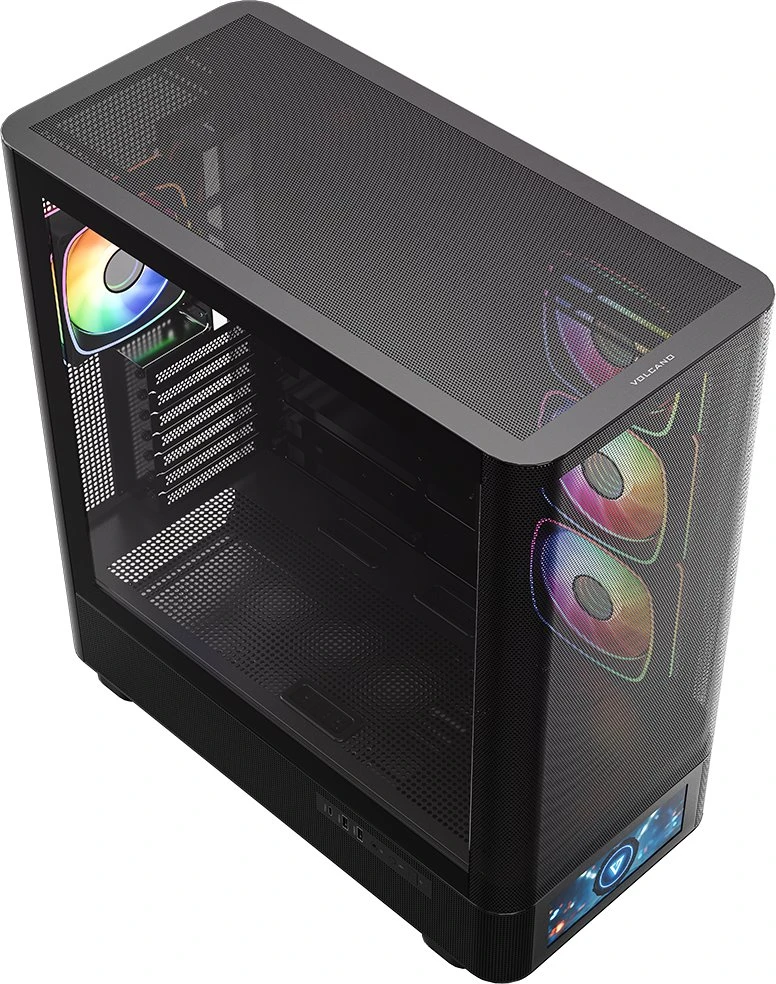 MODECOM Volcano Volcano AQ500 ARGB Midi Juodas
