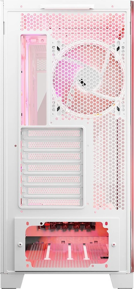 Kompiuterio Korpusas - Modecom Volcano SPACE APEX ARGB MIDI Tower Micro ATX/ATX/ITX Baltas