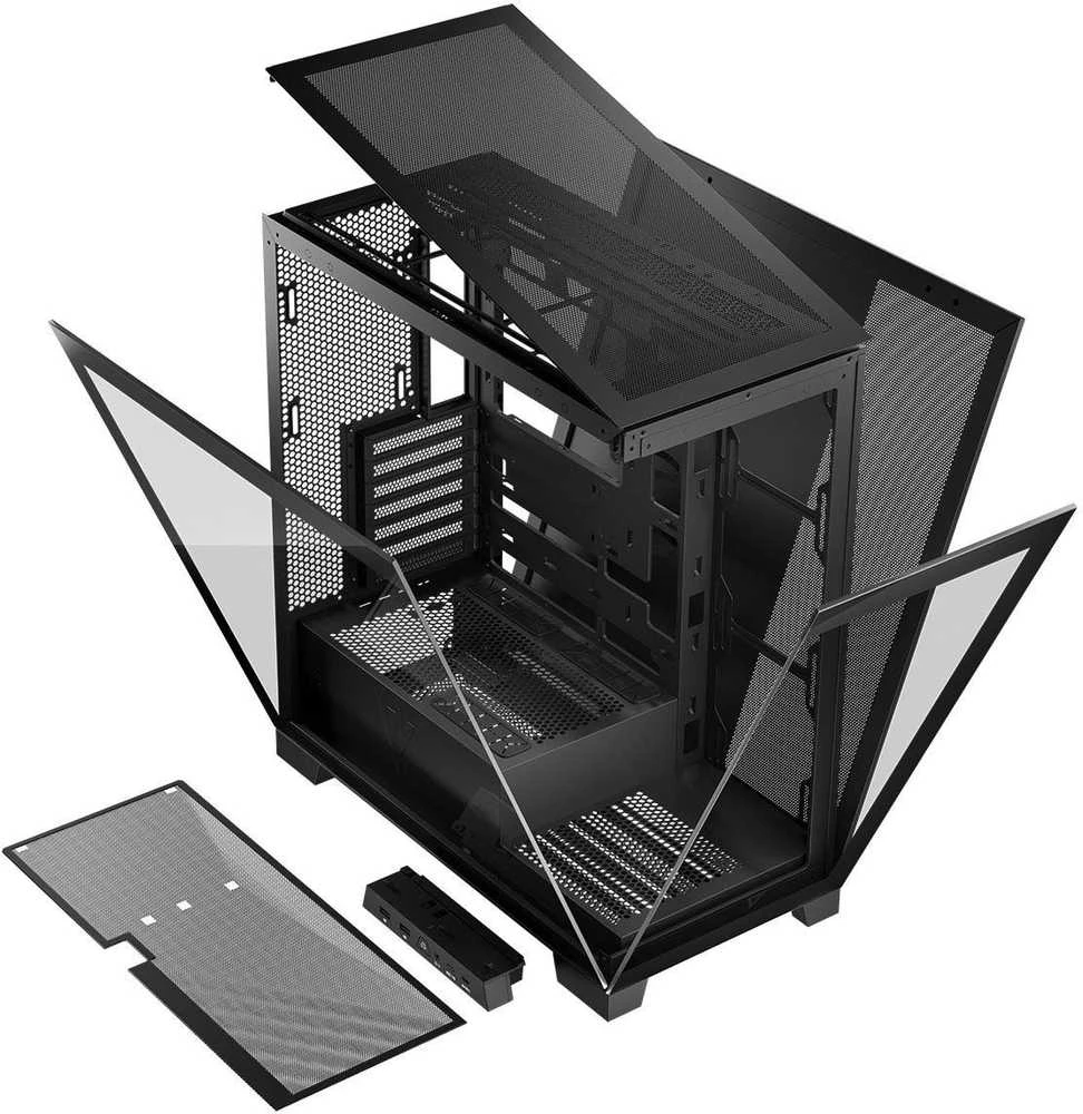 Kompiuterio Korpusas - MODECOM Volcano SPACE MIDI USB 3.0 Type-C Juodas
