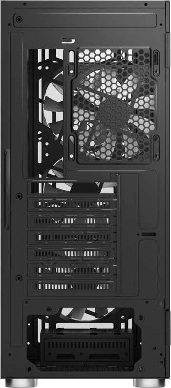 „Montech X3 Mesh“ vidutinio dydžio bokštas, RGB, grūdintas stiklas – Juodas