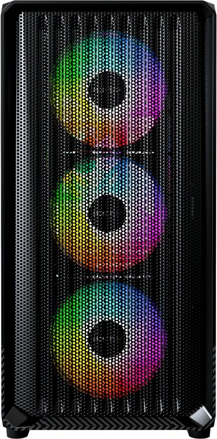 „Montech X5M“ kompiuterio korpusas, vidutinio dydžio bokštas, „Micro-ATX“, ARGB, grūdintas stiklas – Juodas