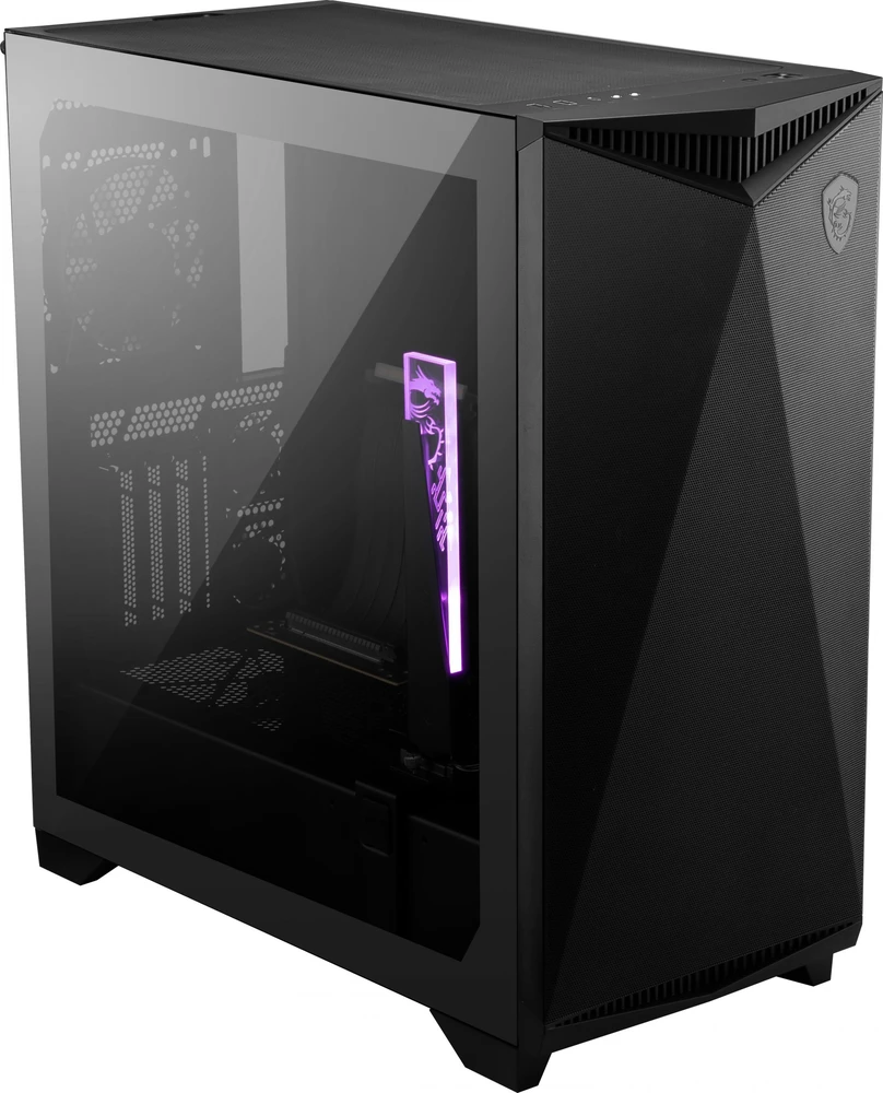 MSI PC korpusas | MPG GUNGNIR 300P AIRFLOW | Šoninis langelis | Mid-Tower | ATX | Juodos
