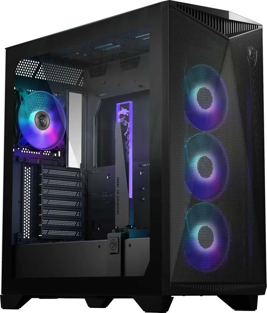 MSI MPG GUNGNIR 300R AIRFLOW | MSI | Kompiuterio korpusas | MPG GUNGNIR 300R AIRFLOW | Šoninis langas | Juodas | Vidutinio dydžio bokštas | ATX