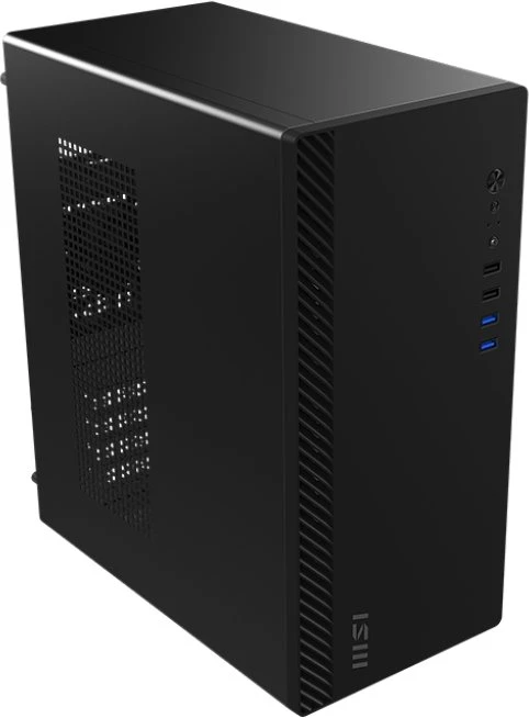 MSI PRO SHIELD M100P Midi Tower kompiuterio apsaugos ir laikikliai, juodi