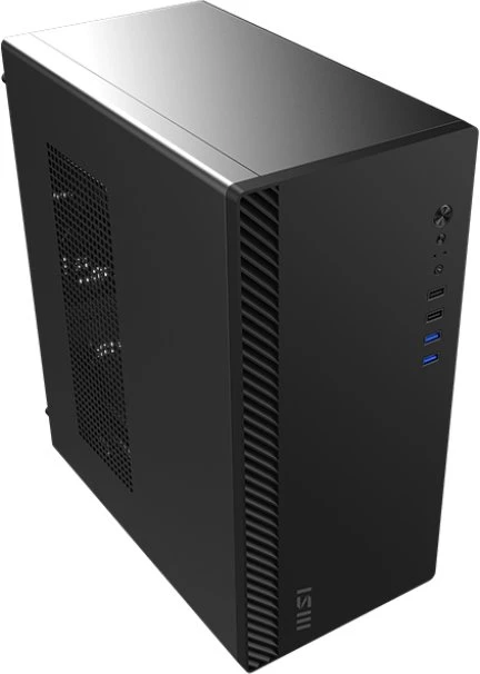 MSI PRO SHIELD M100P Midi Tower kompiuterio apsaugos ir laikikliai, juodi