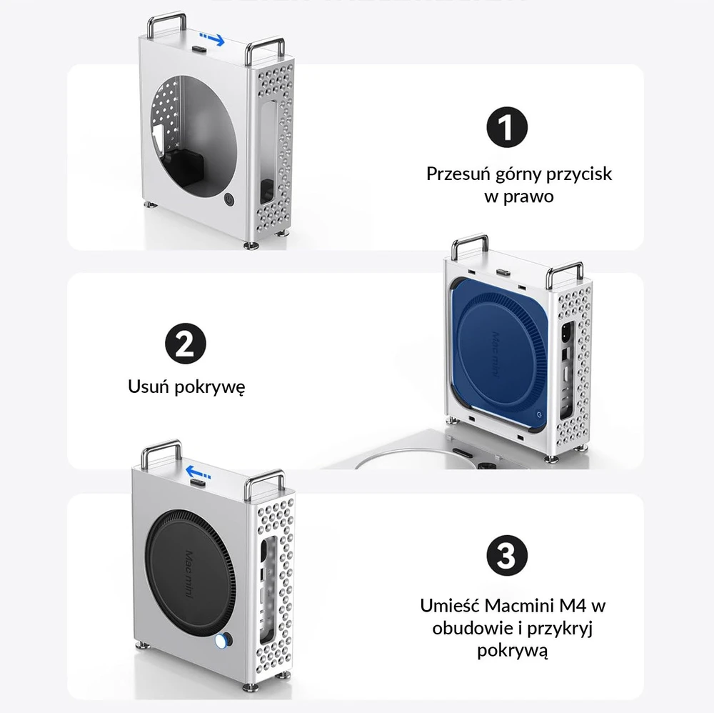 „Orico“ dėklas „MacMini M4“, aliuminis