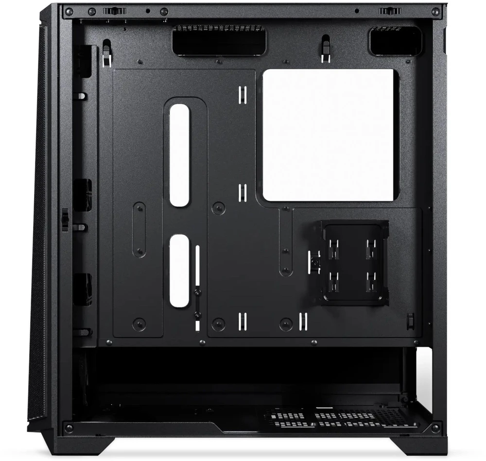 Phanteks Eclipse G370A kompiuterio korpusas, Mid Tower, SSI-EEB, RGB, Tempered Glass – including 3x 120mm Fans, juodos spalvos