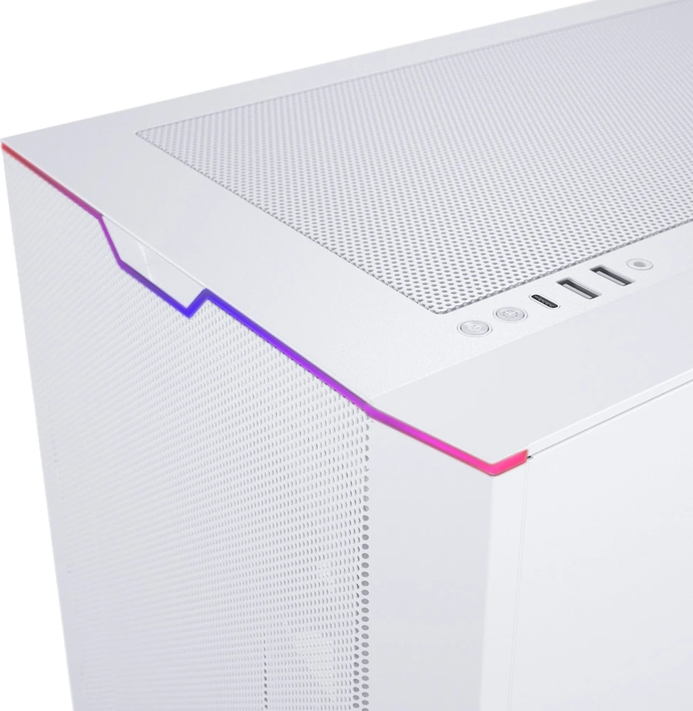 PHANTEKS Eclipse G500A D-RGB Mid-Tower tipo kompiuterio korpusas, grūdintas stiklas – baltos spalvos