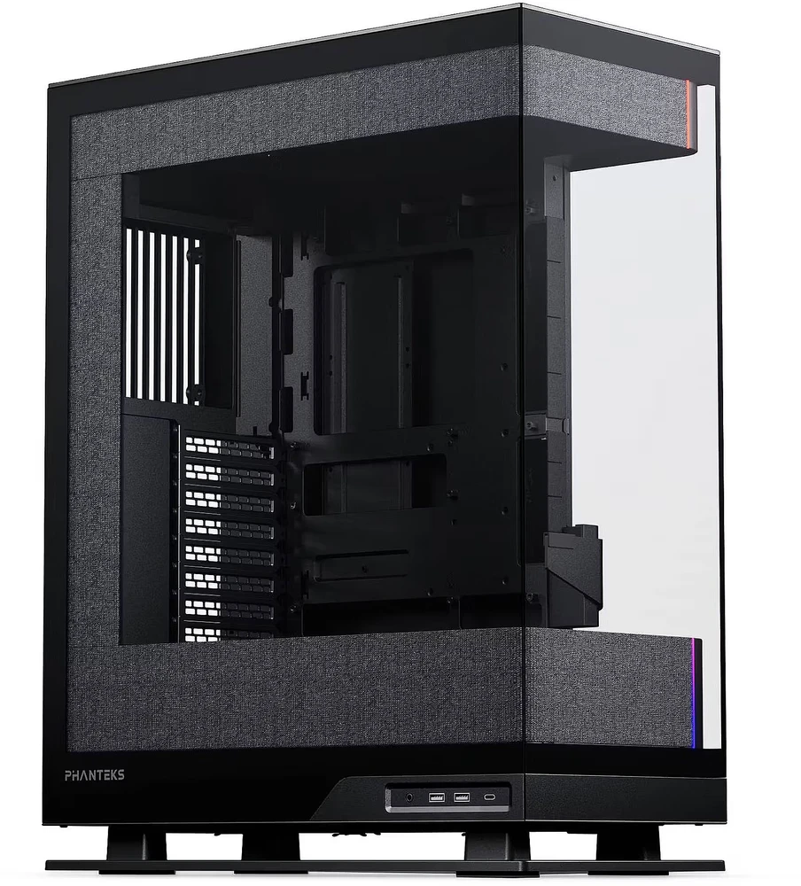 „Phanteks Evolv X2 Matrix“ kompiuterio korpusas, vidutinio bokšto tipo, E-ATX, grūdintas stiklas, „Matrix LED“ – Juodas
