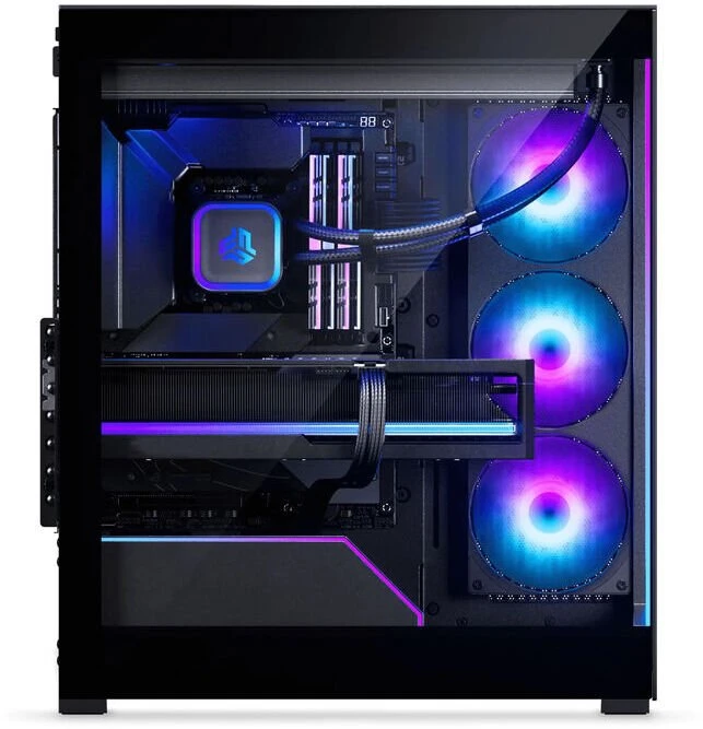 Phanteks NV5X PC dėklas, Mid-Tower, E-ATX, grūdintas stiklas, ARGB – juodas