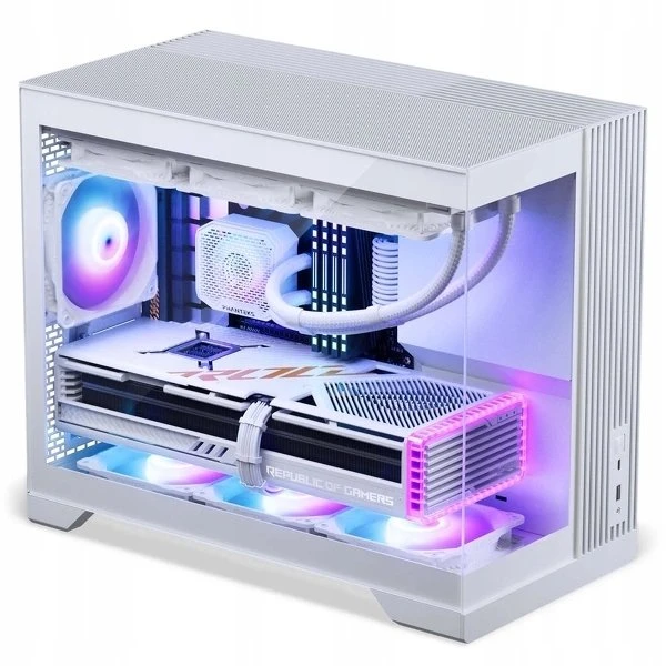 „Phanteks XT V3“ kompiuterio korpusas, mini korpusas, mATX, grūdintas stiklas · įskaitant 3 x 120 mm ventiliatorius, „Baltas“