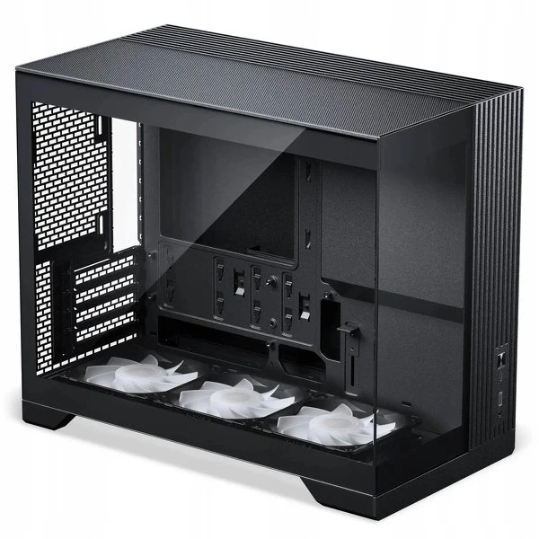 „Phanteks XT V3“ kompiuterio korpusas, mini korpusas, mATX, grūdintas stiklas · įskaitant 3 x 120 mm ventiliatorius, Juodas