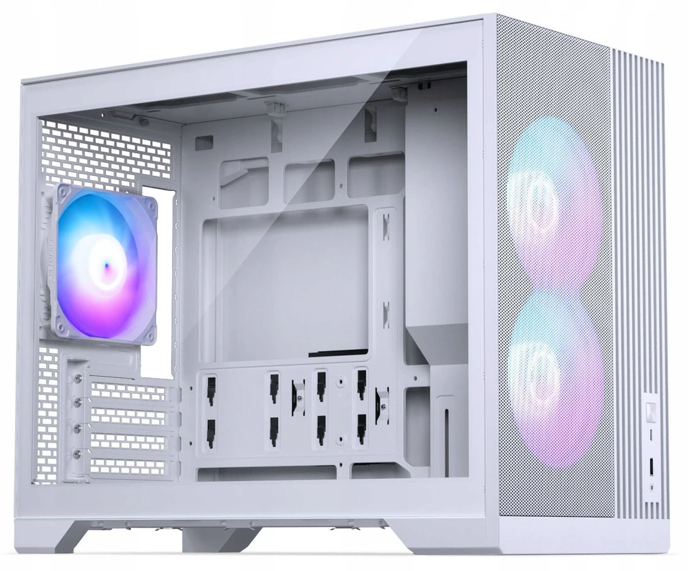 „Phanteks XT M3“ kompiuterio korpusas, mini korpusas, mATX, RGB, grūdintas stiklas · įskaitant 3 x 120 mm ventiliatorius, „Baltas“