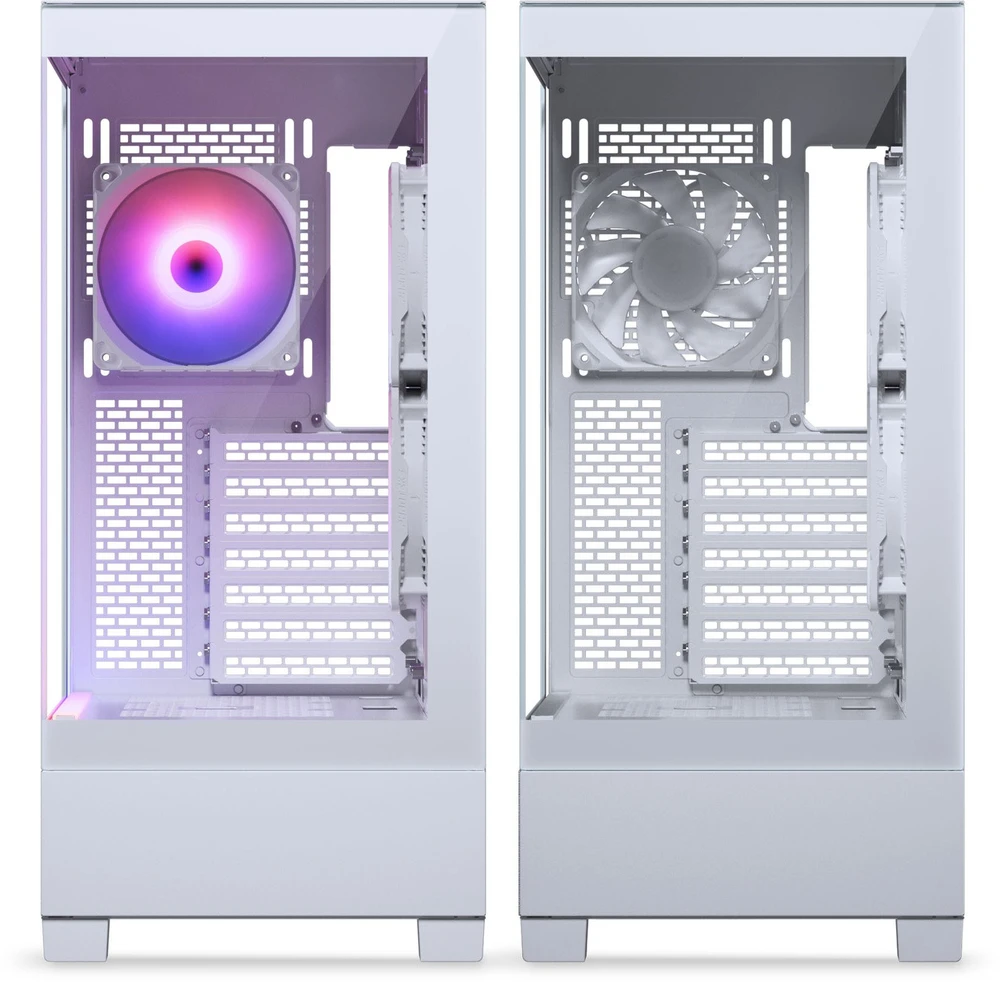 „Phanteks XT View Matrix“ kompiuterio korpusas, vidutinio bokšto tipo, E-ATX, grūdintas stiklas, „Matrix LED“ – Baltas