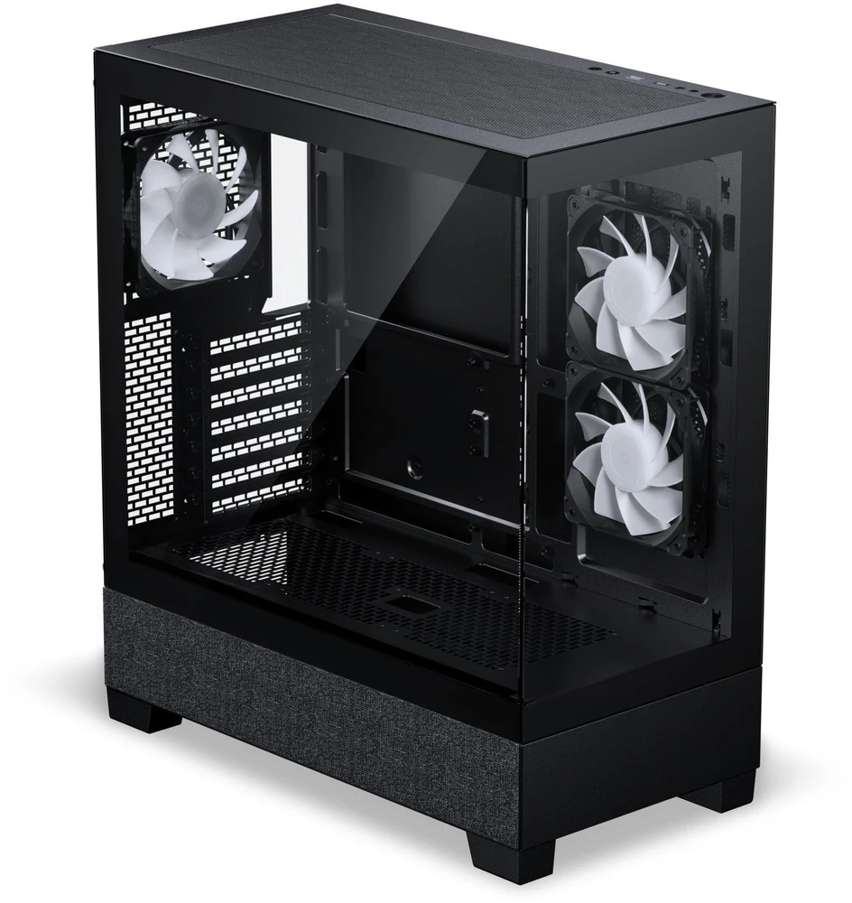 „Phanteks XT View Matrix“ kompiuterio korpusas, vidutinio bokšto tipo, E-ATX, grūdintas stiklas, „Matrix LED“ – Juodas
