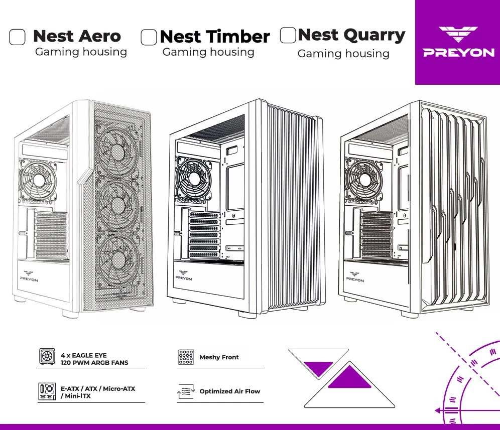 Obudowa PREYON Nest Timber (PRENTP04B)