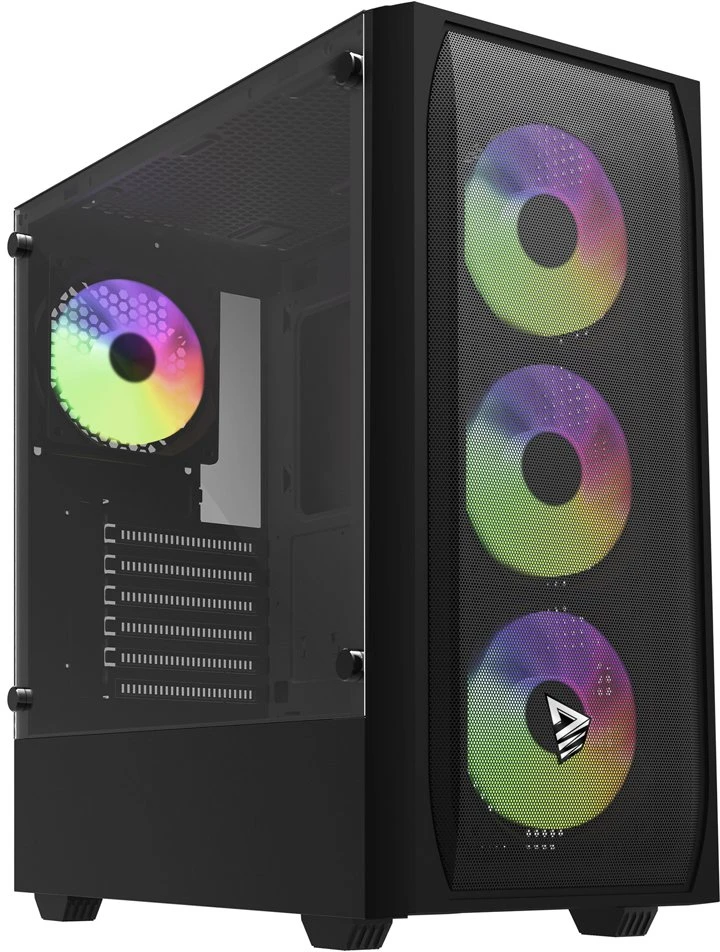 Savio Noctis Flow RGB Cube Juodas
