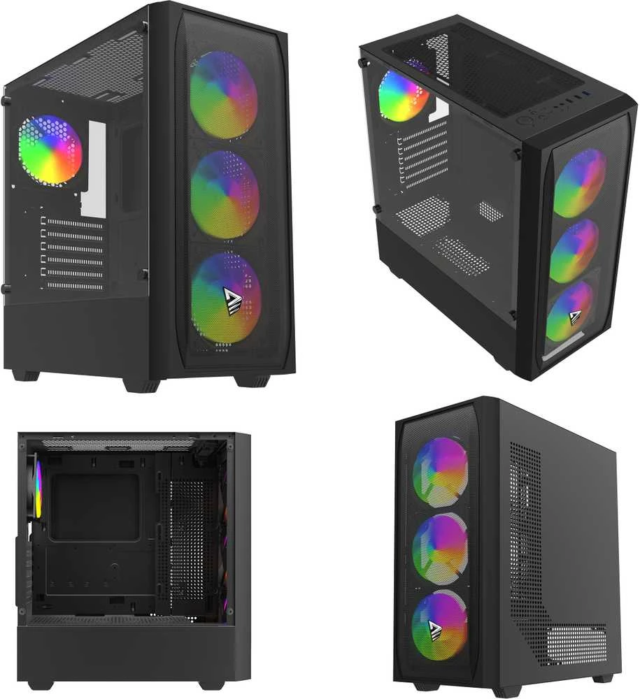 Savio Noctis Flow RGB Cube Juodas