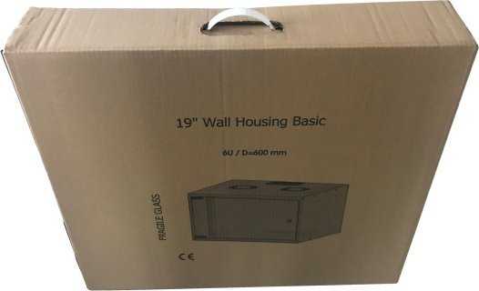 EFB 19" 12HE Wandgeh serverio korpusas. Bazinis gylis 600 mm nesurinktas juodas