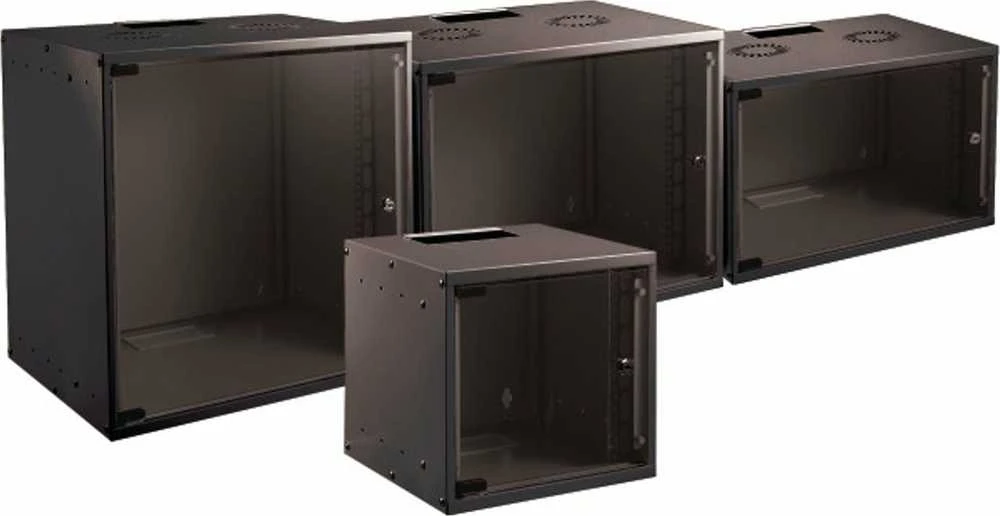 EFB Elektronik WGB-1912TS.45, Prie sienos montuojama lentyna, 12U, 80 kg, Juoda