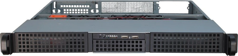 Inter-Tech 1U 10255, Server-case - juodas, 1 Hheneinheit