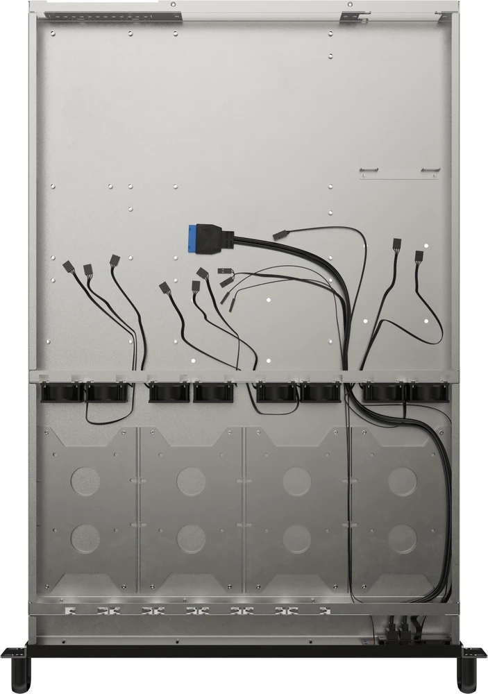 Lanberg Rackmount serveris chassis E-ATX 650/12 19"/1U | SC01-6501-12B | Juodas